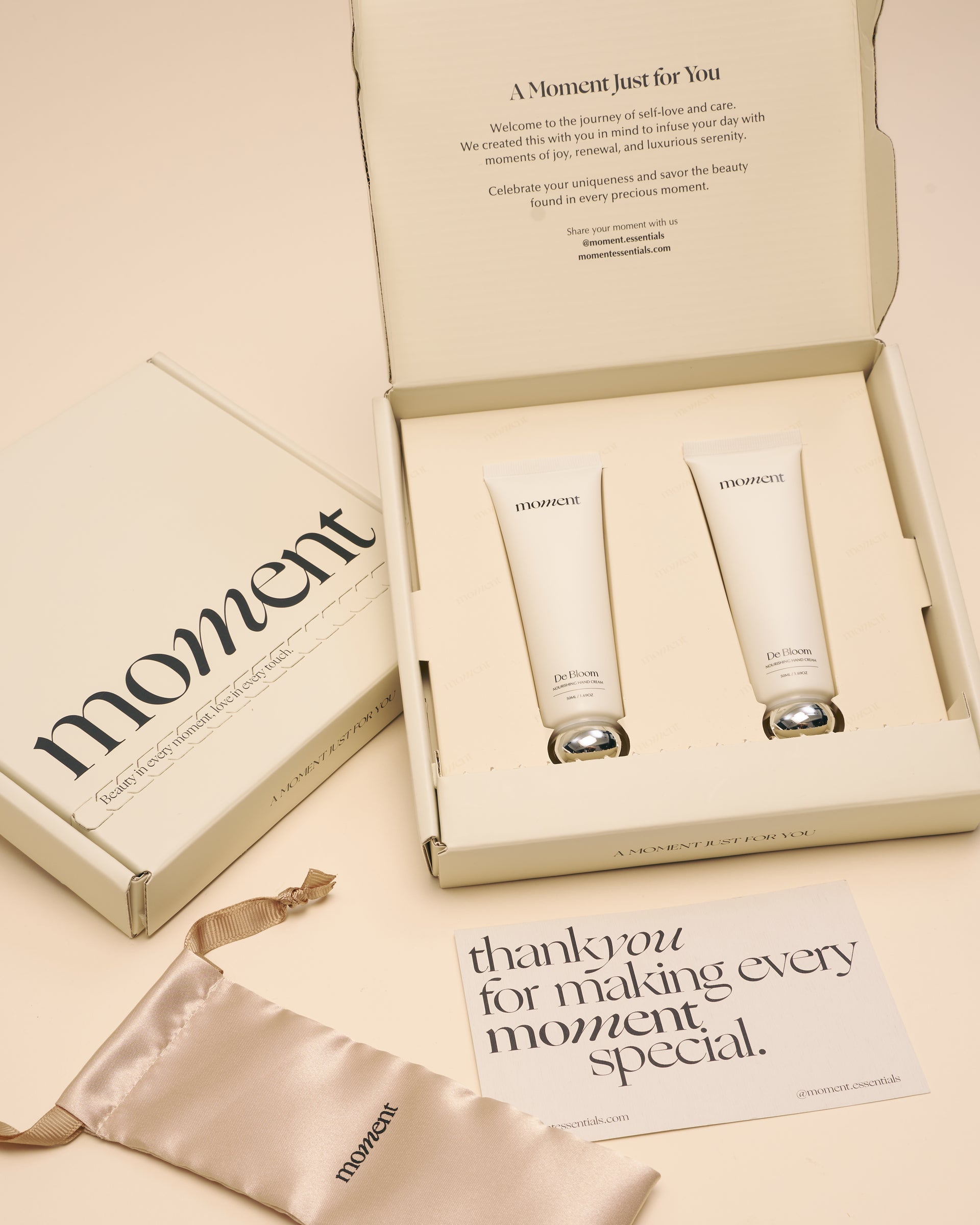Moment De Bloom Nourishing Hand Cream Dual Set – Moment Essentials